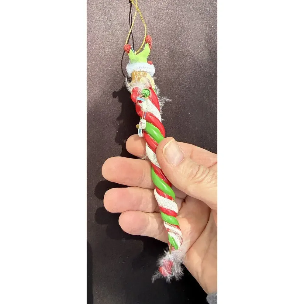 Vintage Katherines Collection Dangle Leg Noel Dog Christmas Ornament Rare! -K2